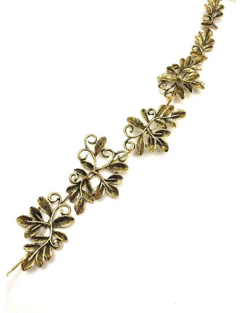 TOCADOS DORADOS EN ENVEJECIDO ELEGANTE DIADEMA FLEXIBLE