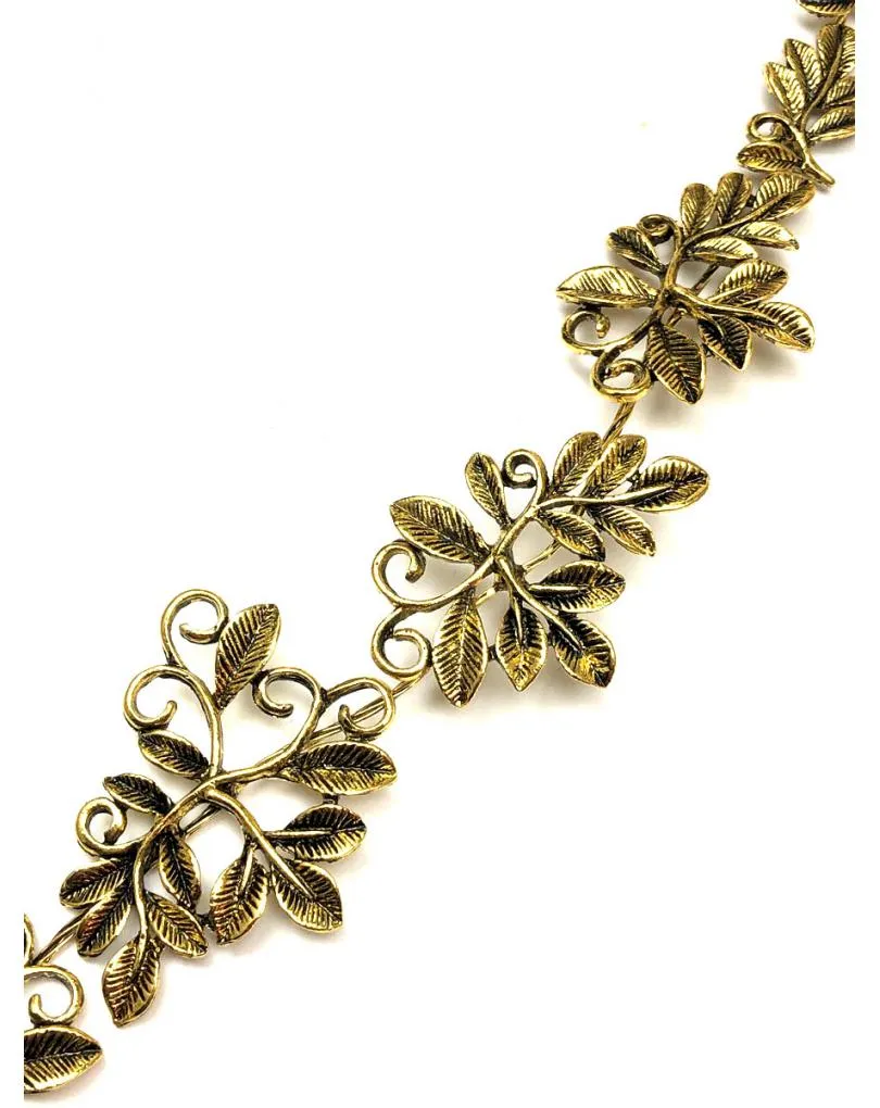 TOCADOS DORADOS EN ENVEJECIDO ELEGANTE DIADEMA FLEXIBLE